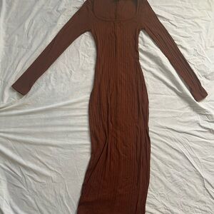 Wild Fable Chocolate Long Sleeve Dress